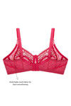 Zivame True Curv Single Layered Non Wired 3/4th Coverage Lace Bra - Beetroot Purple — thumbnail 7