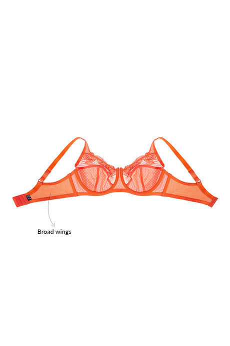 Zivame True Curv Single Layered Wired Full Coverage Sag Lift Bra - Carrot — image 9