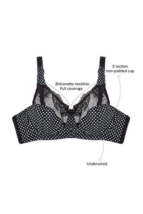 Zivame True Curv Single Layered Wired Full Coverage Sag Lift Bra - Black — image 6