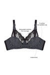 Zivame True Curv Single Layered Wired Full Coverage Sag Lift Bra - Black — thumbnail 6