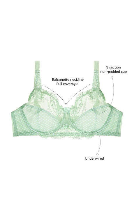 Zivame True Curv Single Layered Wired Full Coverage Sag Lift Bra - Paradise Green — image 7