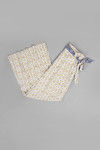 Zivame Extra Flared Geometric Printed Palazzo Pants with Belt- Mustard N White — thumbnail 7