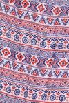 Zivame Extra Flared Geometric Printed Palazzo Pants with Belt- Red n Blue — thumbnail 8