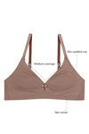 Zivame Non-Padded Wirefree Medium Coverage Bra- Skin — thumbnail 5
