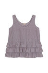 Zephyr Stripe Tiered Top- Maroon Stripe — thumbnail 5