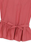 Zephyr Boxy Peplum Top- Pink — thumbnail 6