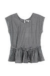 Zephyr Boxy Peplum Top- Grey — thumbnail 6