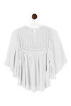 Zephyr Flared Sleeve Top With Lace Detail- White — thumbnail 6