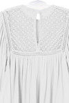 Zephyr Flared Sleeve Top With Lace Detail- White — thumbnail 8