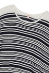 Zephyr Striped Flat Knit Top- Navy N White — thumbnail 9