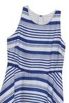 Zephyr Stripe Skater Dress- White N Blue — thumbnail 8