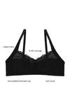 Zivame Double Layered Non Wired 3/4Th Coverage T-Shirt Bra - Black — thumbnail 6