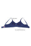 Zivame Basics Double Layered Wired 3/4th Coverage Bra-Blue Depths — thumbnail 7