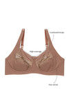 Zivame Basics Double Layered Wired 3/4th Coverage Bra - Skin — thumbnail 7