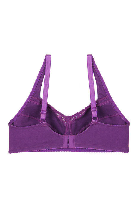 Zivame True Curv Basics Single Layered Non Wired 3/4Th Coverage Super Support Bra - Purple Magic — image 6