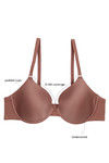 Zivame Padded Wired 3/4th Coverage T-Shirt Bra-Brown — thumbnail 6