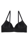 Zivame Padded Non Wired 3/4th Coverage T-Shirt Bra-Black — thumbnail 6