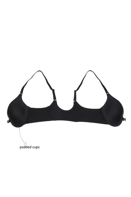 Zivame Padded Wired Medium Coverage T-Shirt Bra - Black — image 7