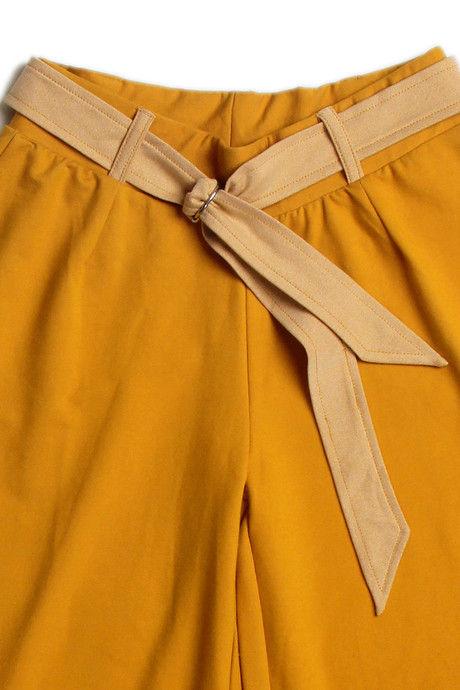 Zivame Extra Flared Fit Culotte Pant-Yellow — image 7