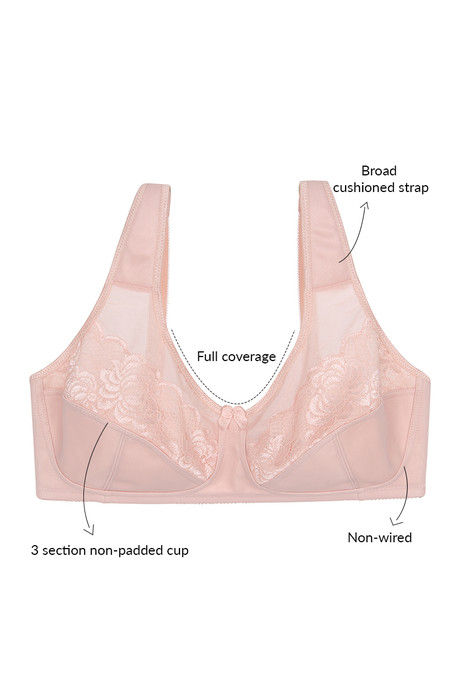 

Zivame True Curv Full Coverage Bra Pink, Pinks