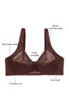 Zivame True Curv Lightly Lined Non Wired 3/4th Coverage Super Support Bra - Nutmeg Brown — thumbnail 7