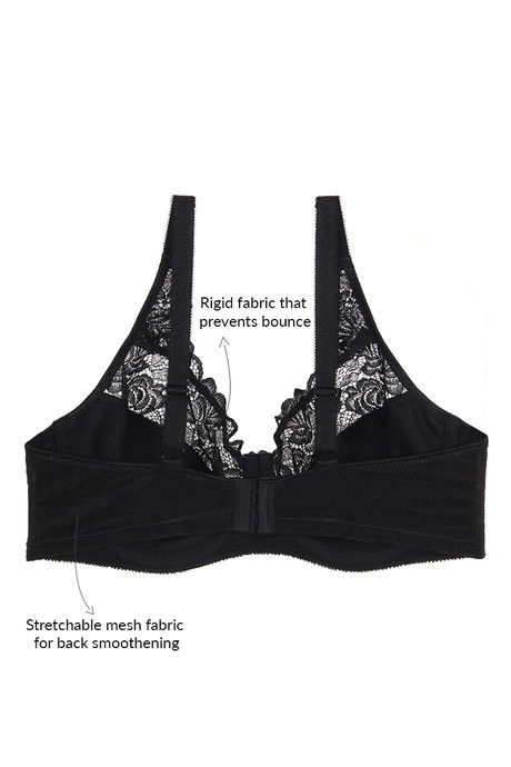 Zivame True Curv Lightly Lined Wired 3/4th Coverage Super Support Bra - Jet Black — image 8