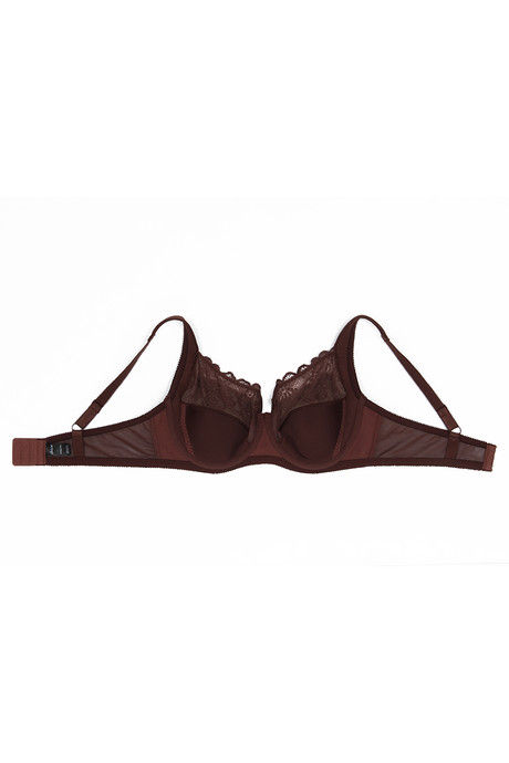 Zivame True Curv Lightly Lined Wired 3/4th Coverage Super Support Bra - Nutmeg Brown — image 9