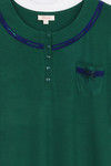 Zivame Cotton Cozzies Sleep Short Dress- Green — thumbnail 9