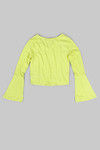 Zivame Cotton Rich Slim Fit Crop Top- Lime Green — thumbnail 8