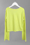 Zivame Cotton Rich Slim Fit Crop Top- Lime Green — thumbnail 10