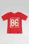 Zivame Varsity Number Printed Box Fit Tee  - Red — thumbnail 6