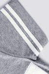 Zivame Varsity Patch Work Box Fit Tee-Grey White — thumbnail 9