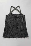 Zivame Cotton Rich A Line Criss Cross Back Tank Top-Black — thumbnail 7