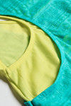 Zivame Cotton Rich A Line Fit Racerback Tank Top-Blue N Green — thumbnail 7