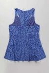 Zivame Cotton Rich Flared Fit Burnout Racerback Tank Top- Blue — thumbnail 6