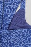 Zivame Cotton Rich Flared Fit Burnout Racerback Tank Top- Blue — thumbnail 7