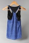 Zivame Layered and Abstract Print Racer Back Top- Blue n Black — thumbnail 8
