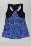 Zivame Layered and Abstract Print Racer Back Top- Blue n Black — thumbnail 10