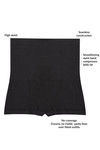 Zivame Tummy Control Midwaist Boyshort - Black — thumbnail 7