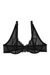 Zivame Tropical Lace Double Layered Wired 3/4th Coverage Lace Bra-Black — thumbnail 6