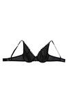 Zivame Tropical Lace Double Layered Wired 3/4th Coverage Lace Bra-Black — thumbnail 7