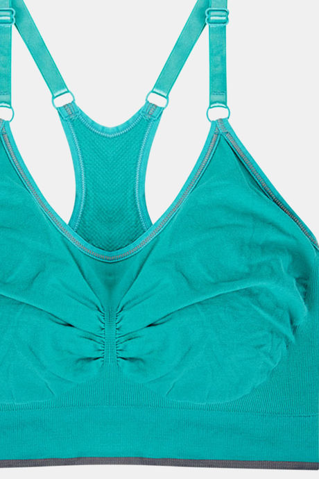 Zivame At Home Double Layered Non Wired Full Coverage Slip-On Bra - Green — image 7