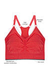 Zivame At Home Double Layered Non Wired Full Coverage Bra - Scarlet — thumbnail 5