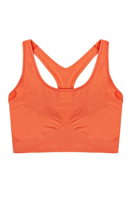 Zivame At Home Double Layered Non Wired Full Coverage Slip-On Bra - Coral — image 7