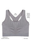 Zivame At Home Double Layered Non Wired Full Coverage Bra - Grey — thumbnail 5