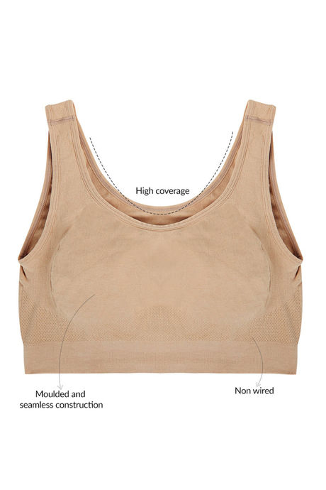 Zivame At Home Double Layered Non Wired 3/4th Coverage Sleep Bra - Roebuck — image 5